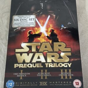 Star Wars - The Prequel Trilogy - DVD Box Set - Episodes I, II & III - Brand New