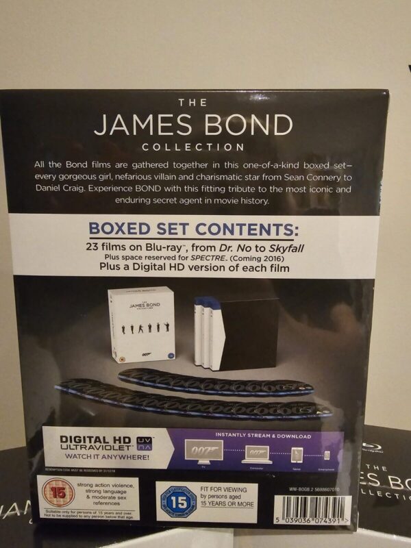 The James Bond Collection Blu-Ray Box Set 23 Disc Box Set New ! Region Free - Image 3