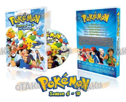 POKEMON (SEASON 6-10) - ANIME TV SERIES DVD (1-242 EPS) ENG DUB  Brand New