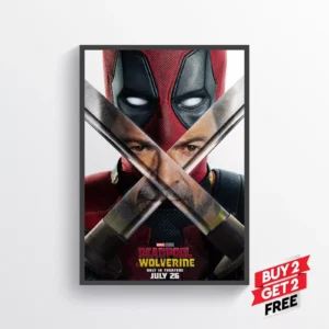 Deadpool and Wolverine Movie Posters Prints Wall Art Classic A2 42 X 59.9CM