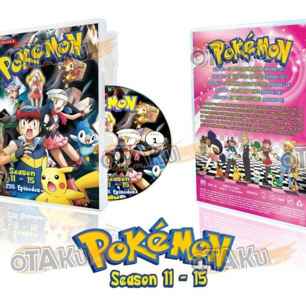POKEMON (SEASON 11-15) - ANIME TV SERIES DVD (1-235 EPS) (ENG DUB)  Brand New