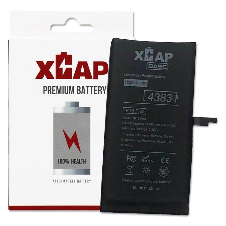 XCAP Premium Performance Battery For Apple iPhone 15 Plus 4383mAh Replacement