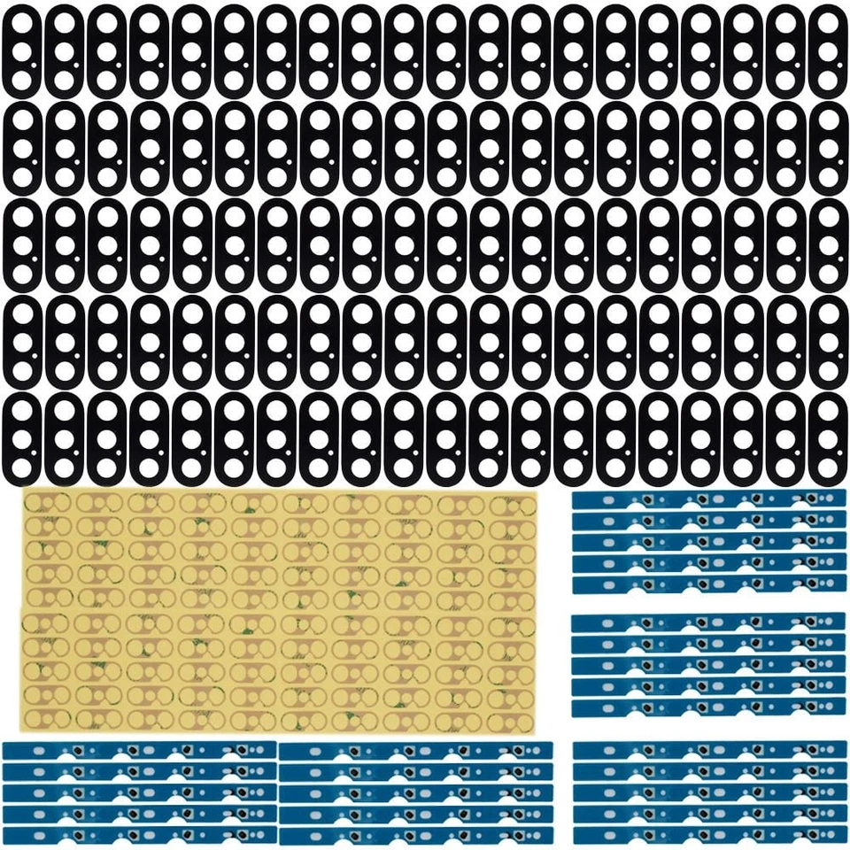 100x Camera Lens Plus Adhesive  For Apple iPhone X Replacement Glass