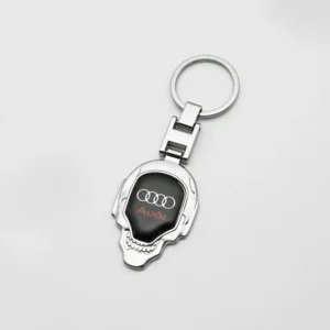 3D Metal/Braided Rope Car Badge Key Chain Decorative Keychain Ring For Audi A3 A4 A5 A6 A7 Q2 Q3 Q5 Q7 TT TTS Sline RS4 B5 8V 8P - Color Name : Audi 11