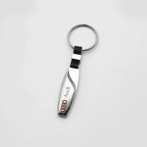 3D Metal/Braided Rope Car Badge Key Chain Decorative Keychain Ring For Audi A3 A4 A5 A6 A7 Q2 Q3 Q5 Q7 TT TTS Sline RS4 B5 8V 8P - Color Name : Audi 10